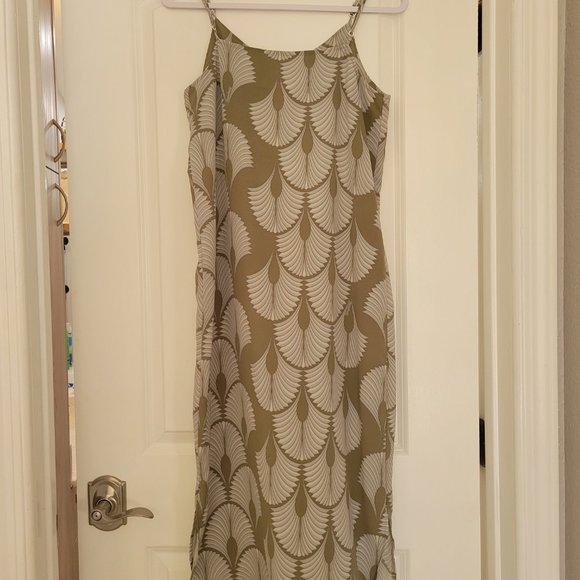 Manuheali'i Lauhala V Neck Slip Dress Sm Like New - Picture 2 of 5